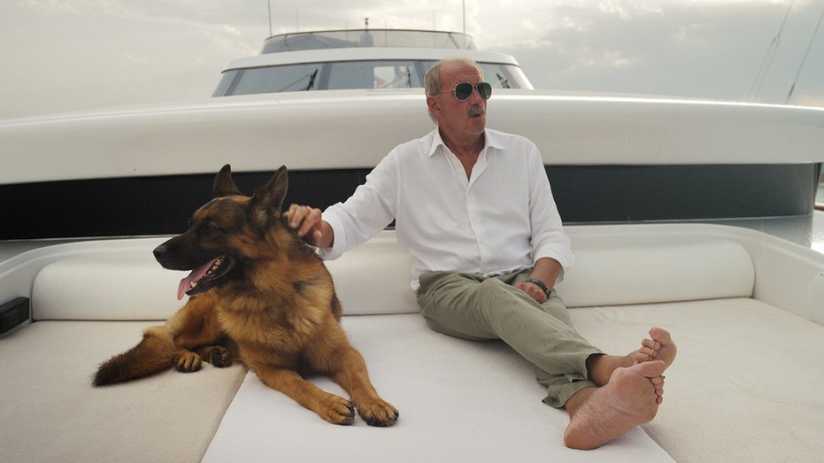 Maurizio Mian on a yacht with Gunther