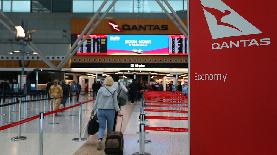 Qantas terminal at Sydney Australia airport