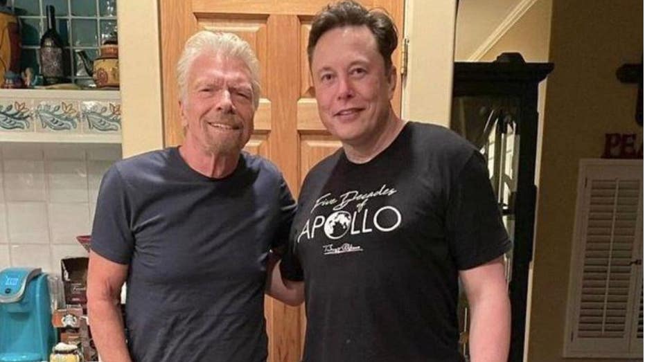 Richard Branson with Elon Musk