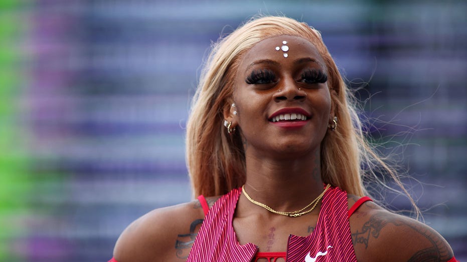 Sha'Carri Richardson smiles after track race