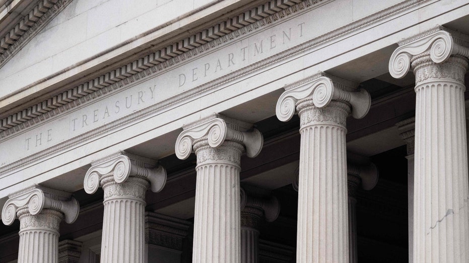 Exterior of U.S. Treasury Department