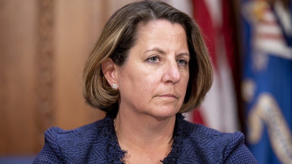 Lisa Monaco, Deputy US Attorney, listens during a press conference at the Department of Justice in Washington, D.C., United States, on Wednesday, November 30, 2022.