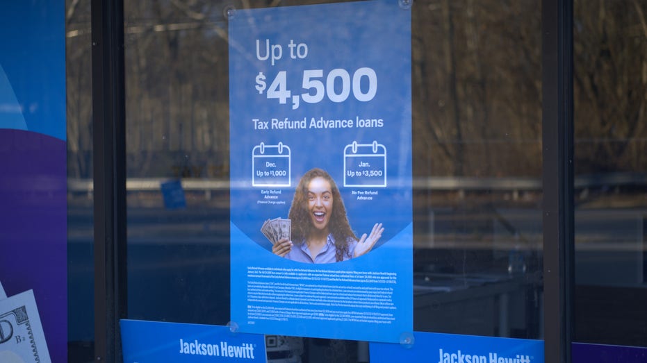 Jackson Hewett tax refund advance loan poster