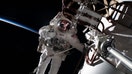 NASA Astronaut Frank Rubio conducts a spacewalk during EVA-81 on Nov. 15 to prepare for installation of an International Space Station Roll-Out Solar Array on the Space Station.