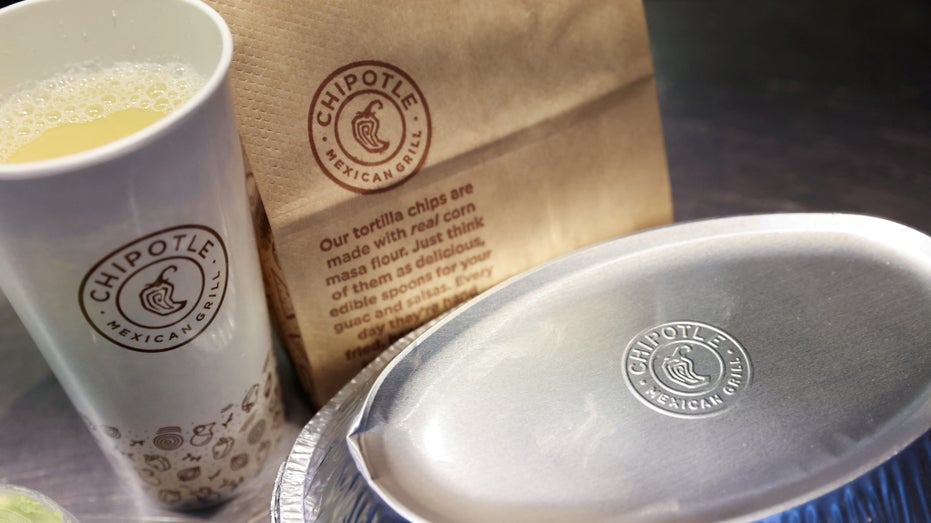 Meal is seen in a Chipotle outlet in this photo illustration in Manhattan, New York City