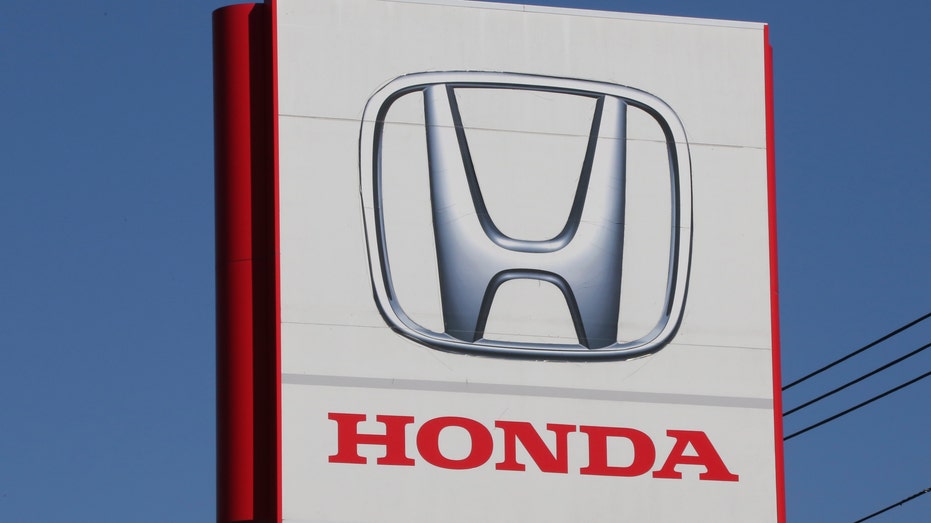 Honda logo on a sign