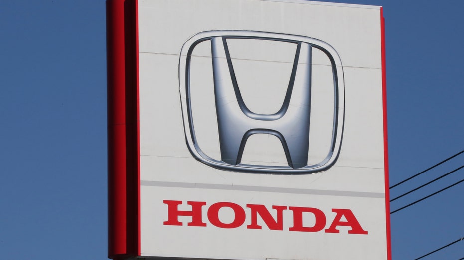 Honda logo on a sign