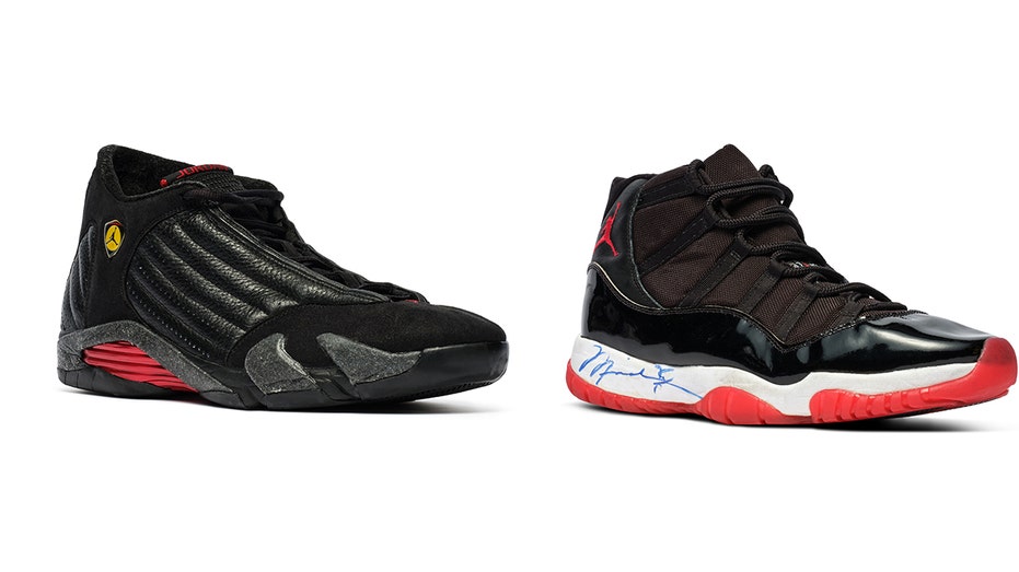 Air Jordans worn by Michael Jordan