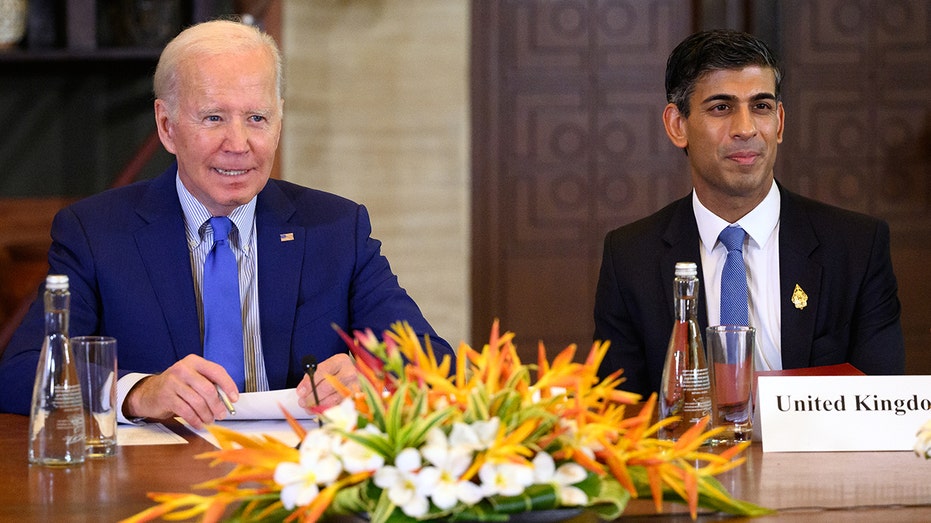 President Biden and British Prime Minister Rishi Sunak