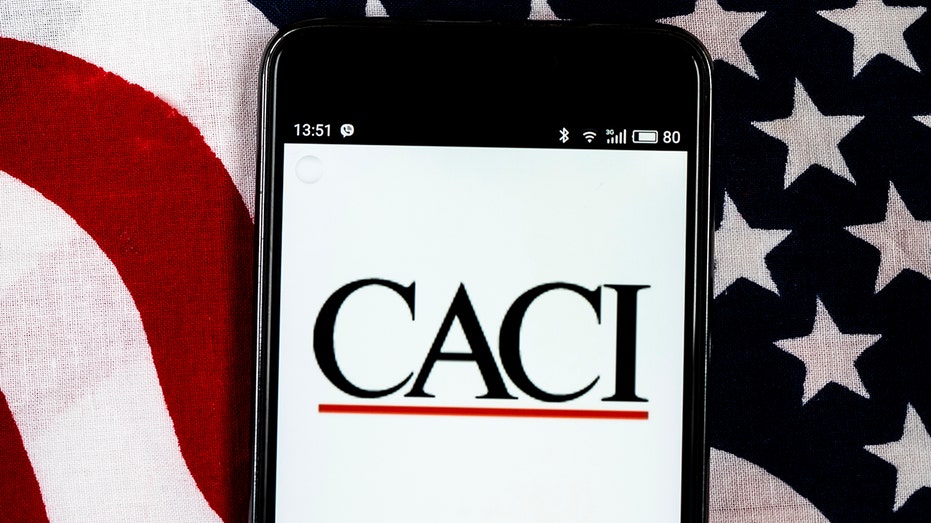 CACI International app with USA flag