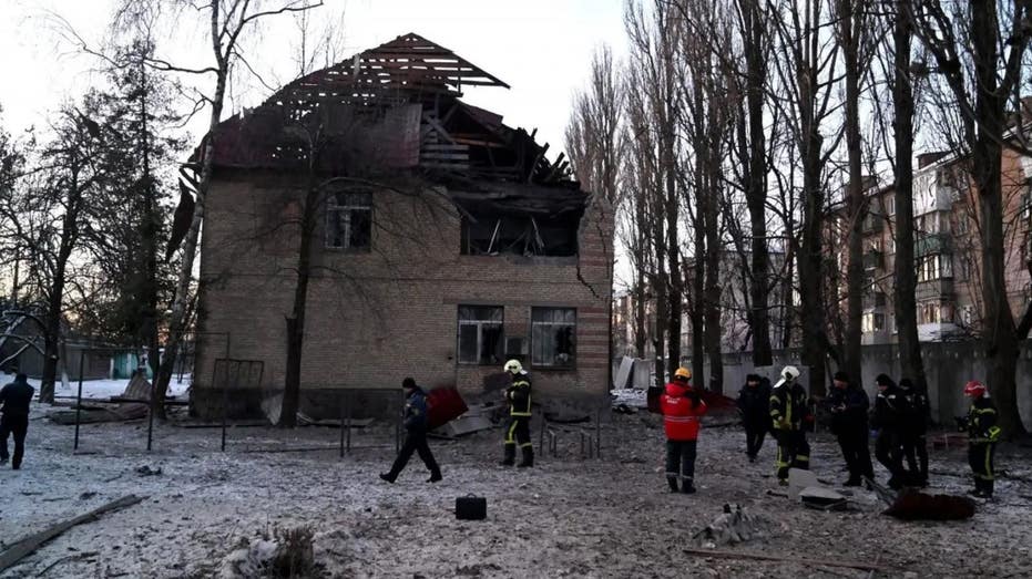 Aftermath Drone Strike in Ukraine