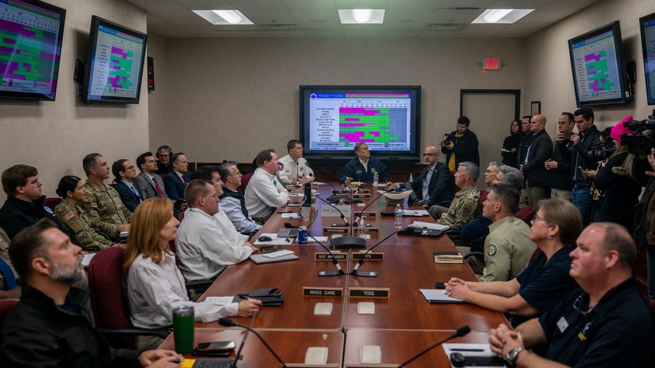 Texas Gov. Greg Abbott and state officials