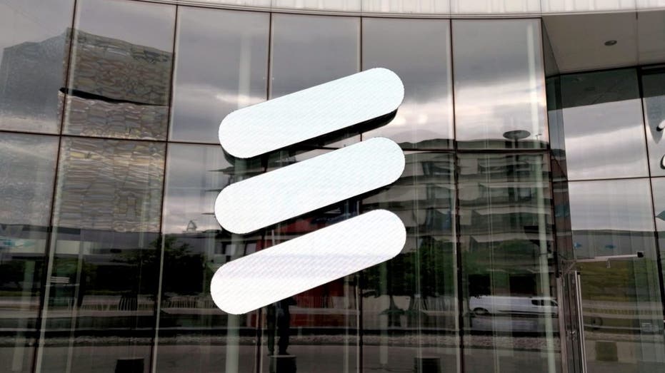 Ericsson logo on side of headquarters