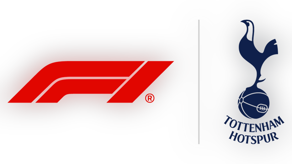 F1 and Tottenham logos