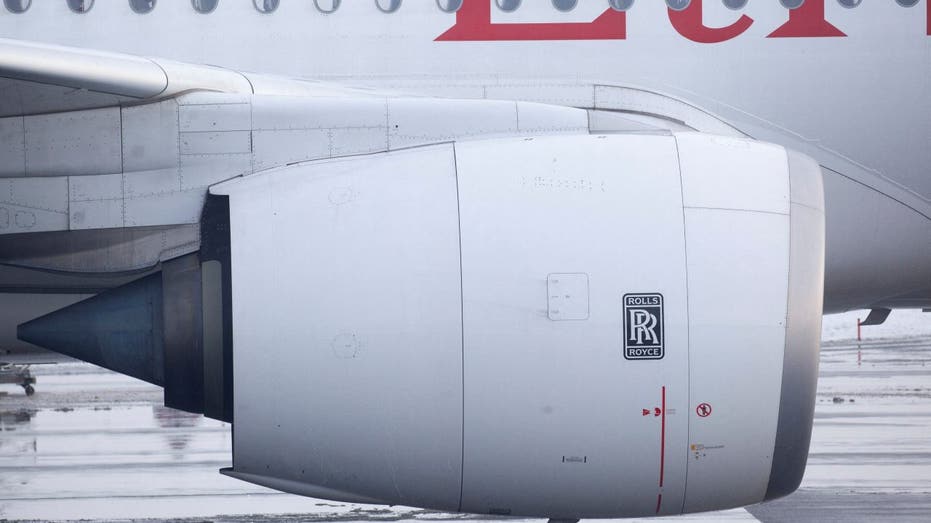 Rollys Royce engine on Airbus A350