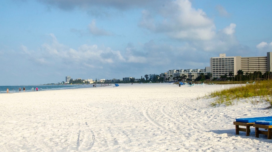 Crescent Beach in Sarasota, Florida