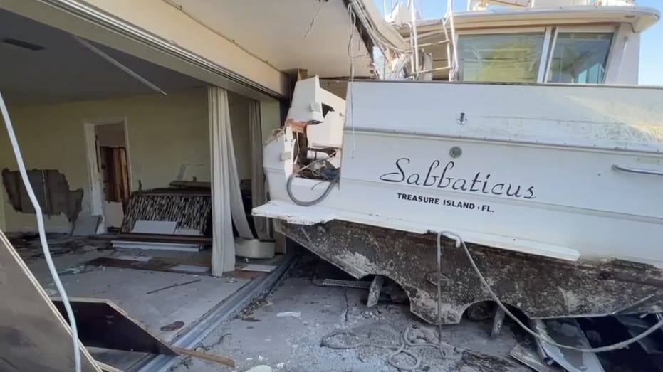 Boat named Sabbaticus destroys home