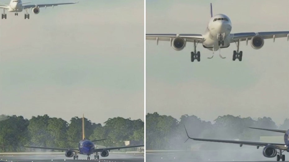 Video shows the near miss between two FedEx and Southwest Airlines planes