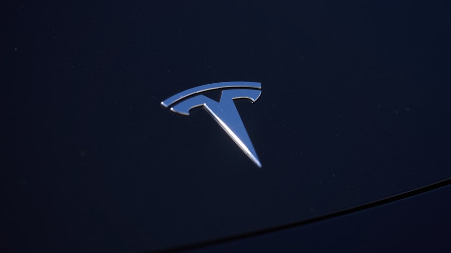 Tesla logo on a vehicle
