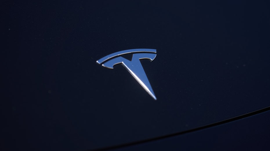 Tesla logo on a vehicle