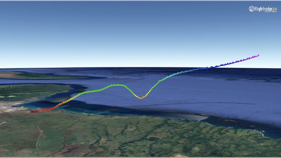 United Airlines Flight 1722 flight path