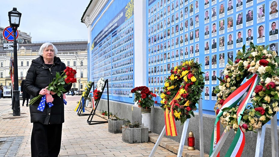 Janet Yellen Ukraine memorial