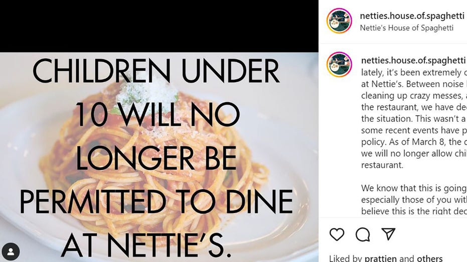 Nettie's House of Spaghetti Instagram announcement