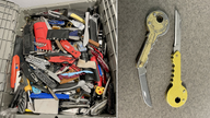 TSA reveals 'hundreds of prohibited items' seized by officers at airport where explosives found in suitcase