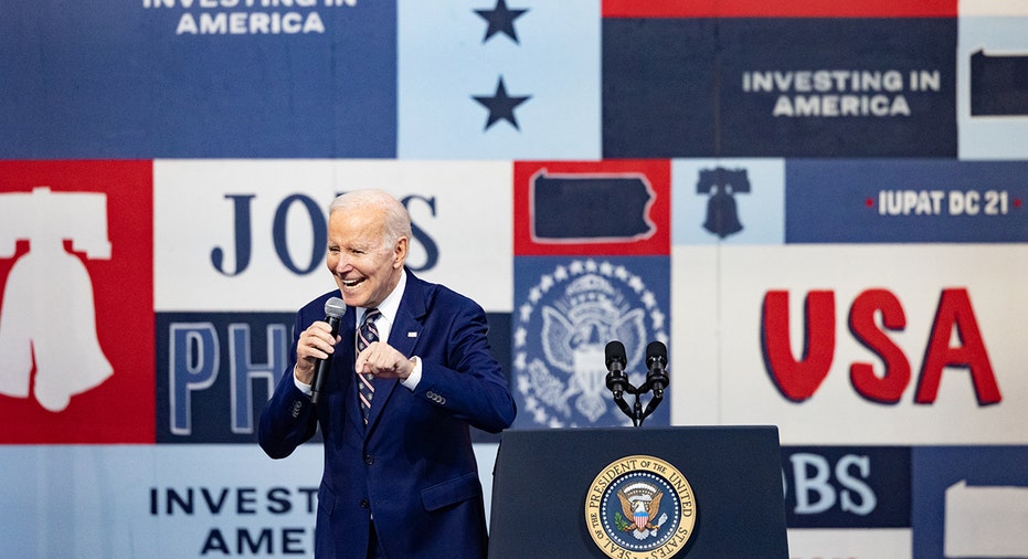 Biden gives speech on Philly stage