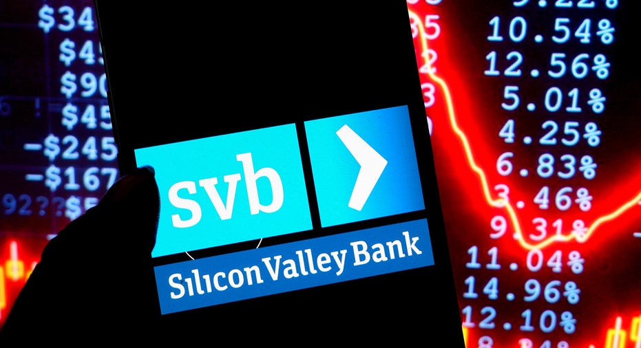 Silicon Valley Bank market crash graphic