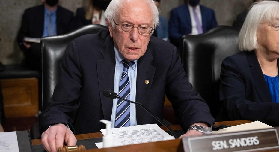 Sen. Bernie Sanders at Senate hearing