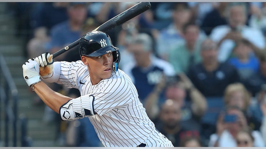 Aaron Judge swings