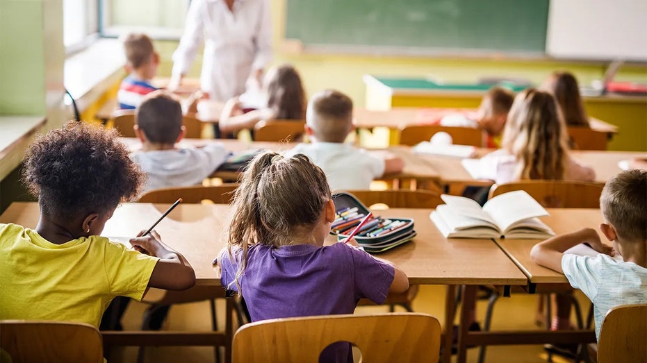 Children learning in a classroom