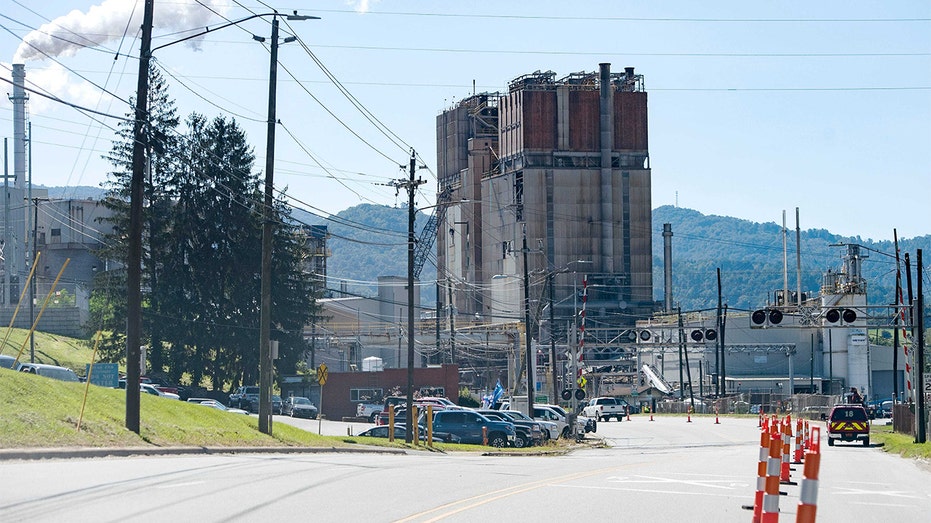 The Canton, North Carolina paper mill is seen in 2020