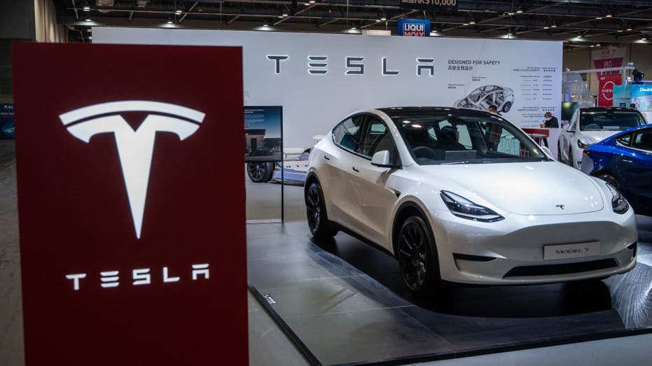 Tesla Model Y on display