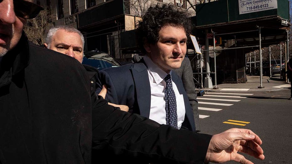 FTX founder Sam Bankman-Fried arrives at court in New York.