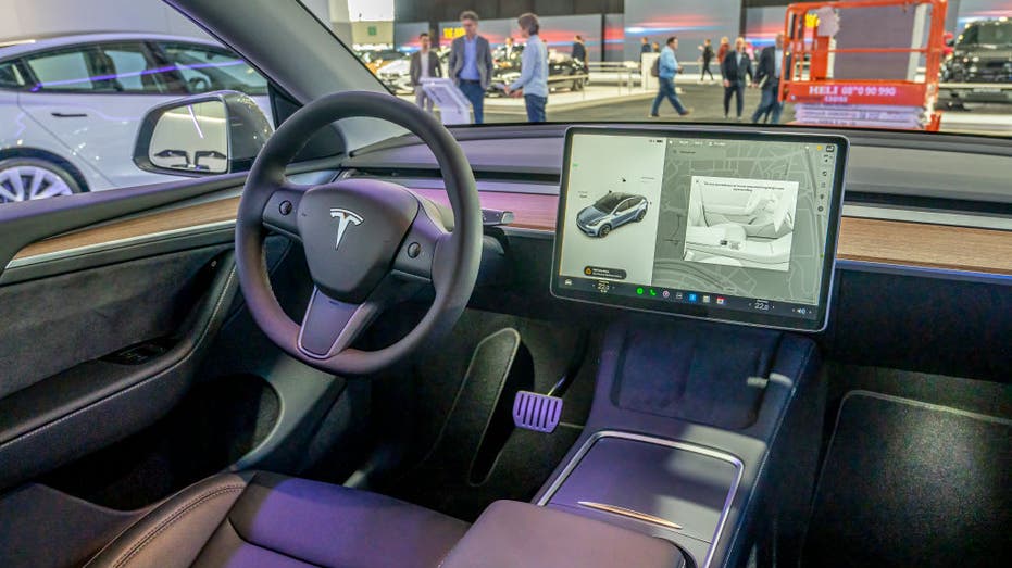 Interior of the Teslaa Model Y