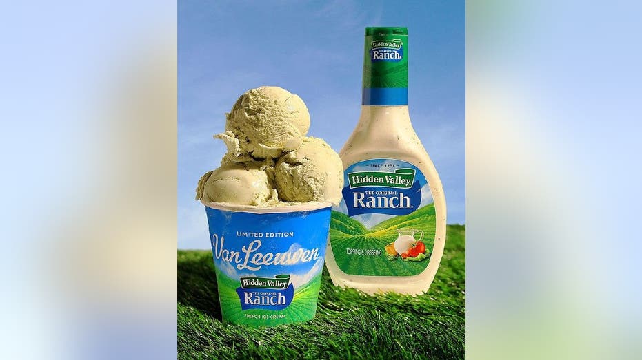 Hidden Valley Ranch and Van Leeuwen Ice Cream displayed together