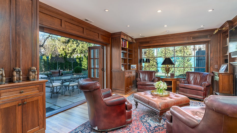 A photo of the library from Jackie Kennedy's Georgetown residence