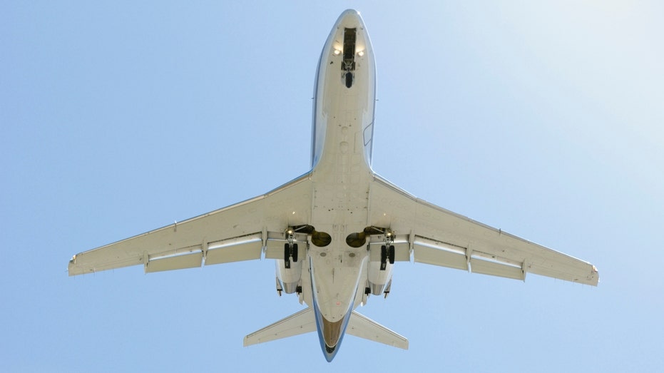 The Bombardier Challenger 300 takes off