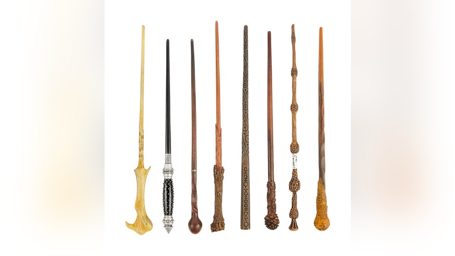A collection of Harry Potter wands