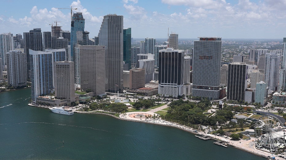 The Miami, Florida, skyline