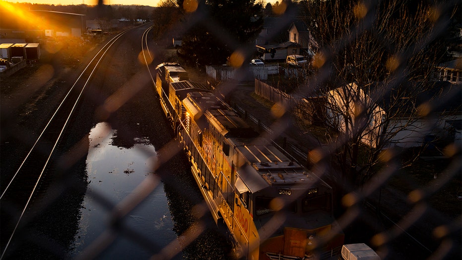 Norfolk Southern train in East Palestine, Ohio