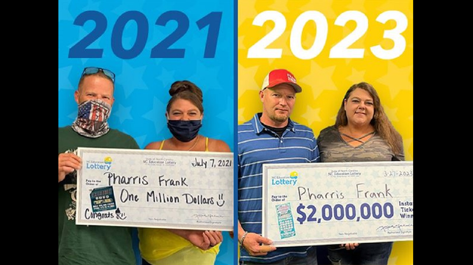 North Carolina man wins lottery twice