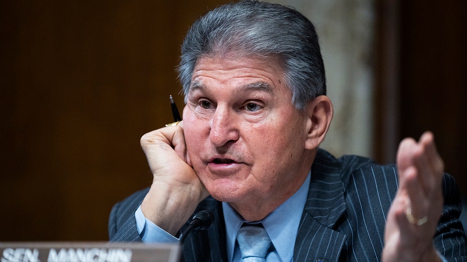 Sen. Joe Manchin speaks in Senate hearing