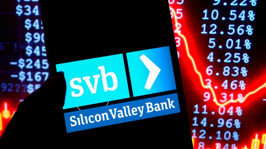 Silicon Valley Bank market crash graphic