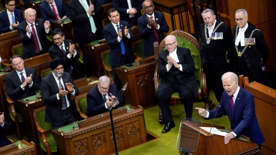 Parliament clapping at Biden