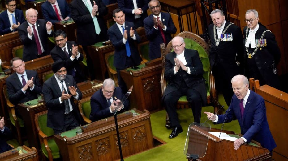 Parliament clapping at Biden