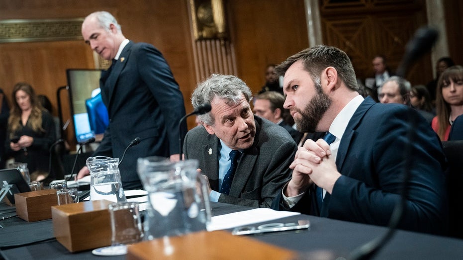 Sens. Sherrod Brown, J.D. Vance