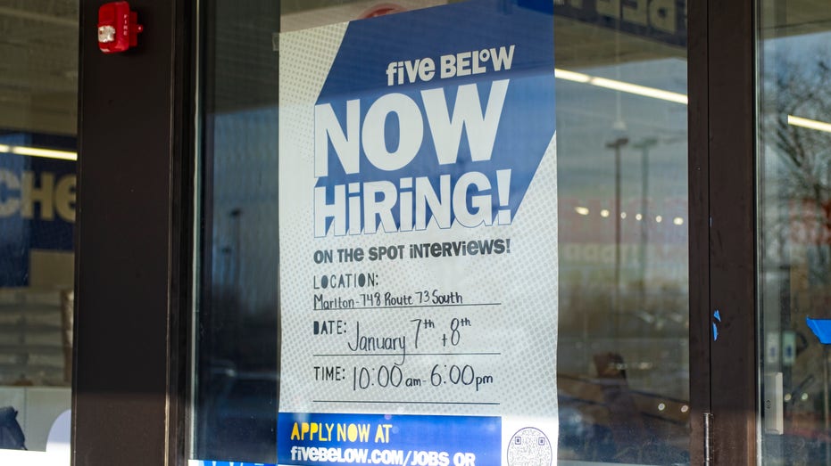 Now hiring sign